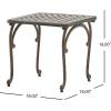 Christopher Knight Home Mckinley Outdoor Cast End Tables, 2-Pcs Set, Shiny Copper