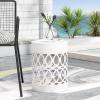 Christopher Knight Home Mellie Outdoor Side Tables – White