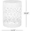 Christopher Knight Home Mellie Outdoor Side Tables – White