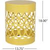 Christopher Knight Home Mellie Outdoor Side Tables – Yellow