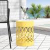 Christopher Knight Home Mellie Outdoor Side Tables – Yellow