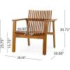 Christopher Knight Home Monarch Club Chair, Teak