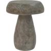 Christopher Knight Home Novi Outdoor Side Table, Mushroom-Shaped Decorative Accent Side End Table, Garden Stool for Patio Balcony Beach Pool, Lightweight Concrete, Wood-Like Texture, Natural