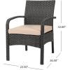 Christopher Knight Home Otto Outdoor Wicker Club Chair, Brown and Tan(Set of 2)
