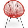 Christopher Knight Home Outdoor Hammock Weave Chair with Steel Frame (Set of 4) – Orange and Black