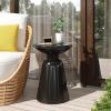 Christopher Knight Home Pelon Outdoor Side Tables – Black