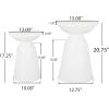 Christopher Knight Home Pelon Outdoor Side Tables – White (Set of 2)