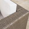 Christopher Knight Home Puerta Outdoor Wicker Chat Set, 4-Pcs Set, Brown / Ceramic Grey