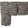 Christopher Knight Home Puerta Outdoor Wicker Chat Set with Water Resistant Cushions, 8-Pcs Set, Mixed Black / Dark Grey