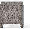 Christopher Knight Home Puerta Outdoor Wicker Side Table, Mixed Black