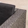 Christopher Knight Home Puerta Outdoor Wicker Sofa Set, Black