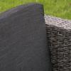 Christopher Knight Home Puerta Wicker Chat Set with Water Resistant Cushions and Set Cover, 4-Pcs Set, Beige / Mixed Black / Dark Grey