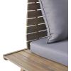 Christopher Knight Home Sedona Outdoor Wooden Club Chairs with Cushions (Set of 2), Dark Gray and Gray Finish