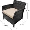 Christopher Knight Home Tori Outdoor Wicker Club Chairs (Set of 2), Brown and Tan