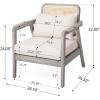 Christopher Knight Home Ursa Outdoor Patio Club Chair, Acacia Wood Arm Chair, Single Sofa Chair, Patio Furniture, Deep Seating with Cushion for Porch, Garden, Backyard, Balcony, Grey
