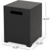 Christopher Knight Home Vernon Outdoor FIRE Pit, Dark Gray + Wood Grain