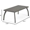 Christopher Knight Home Waikiki Outdoor Wicker Seating Set and Cushions, 8-Pcs Set, Grey