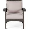 Great Deal Furniture 296725_New (Set of 2) Bleecker Outdoor Grey Wicker Club Chair with Cushion