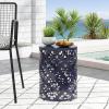 Mathena Outdoor Side Tables – Navy Blue