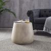 Richie Indoor Contemporary Lightweight Concrete Accent Side Table(Sidne concrete Finish)