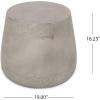 Richie Indoor Contemporary Lightweight Concrete Accent Side Table(Sidne concrete Finish)
