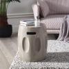 Richie Indoor Contemporary Lightweight Concrete Accent Side Table(Spence concrete Finish)