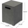 Wellington Outdoor Tank Holder Side Table – Concrete Finish