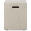 Aidan Outdoor Tank Holder Side Table – Lightweight Concrete – Light Gray