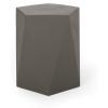 Christopher Knight Home 312457 Laredo Outdoor Modern Side Table, Light Gray(Light Gray)