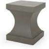 Christopher Knight Home Allison Outdoor Modern Lightweight Concrete Side Table, Light Gray(Light Gray)