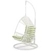 Christopher Knight Home Amanda Wicker Hanging Chair with Stand, Brown, Tan(White  Green)