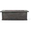 Christopher Knight Home Anchorage Outdoor 50,000 BTU Rectangular Fire Pit (No Tank Holder) – Lightweight Concrete – Gray Wood Pattern