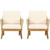 Christopher Knight Home Annisa Club Chair, Beige + Light Brown + Teak