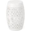 Christopher Knight Home Apollos Indoor Lace Cut Iron Accent Table, White, 12.25D x 12.25W x 18H in