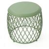 Christopher Knight Home Bryony Indoor 19″ Diameter Lattice Iron Side Table, Matte Green