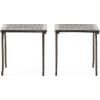 Christopher Knight Home Mckinley Outdoor Cast End Tables, 2-Pcs Set, Shiny Copper