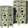 Christopher Knight Home Parrish Iron Accent Tables, 2-Pcs Set, Antique Green