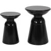Christopher Knight Home Pelon Outdoor Side Tables – Black (Set of 2)