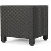 Christopher Knight Home Puerta Outdoor Wicker Side Table, Dark Brown