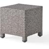 Christopher Knight Home Puerta Outdoor Wicker Side Table, Mixed Black