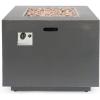 Christopher Knight Home Solomon Outdoor 33-Inch Square Fire Pit, Brushed Brown