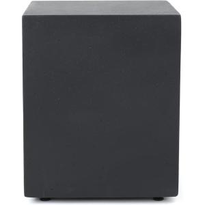 Christopher Knight Home Aidan Outdoor Tank Holder Side Table – Lightweight Concrete – Dark Gray