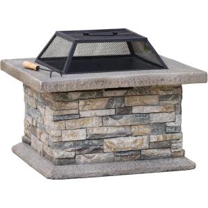 Christopher Knight Home Crestline Outdoor Fire Pit, Natural Stone