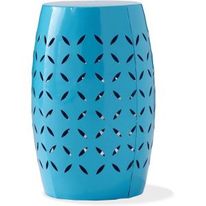 Christopher Knight Home Lilac Outdoor 12″ Iron Side Table, Blue