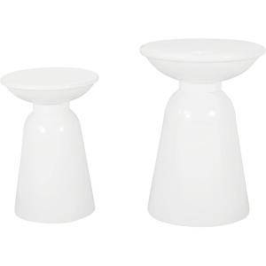Christopher Knight Home Pelon Outdoor Side Tables – White (Set of 2)