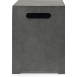Wellington Outdoor Tank Holder Side Table – Concrete Finish