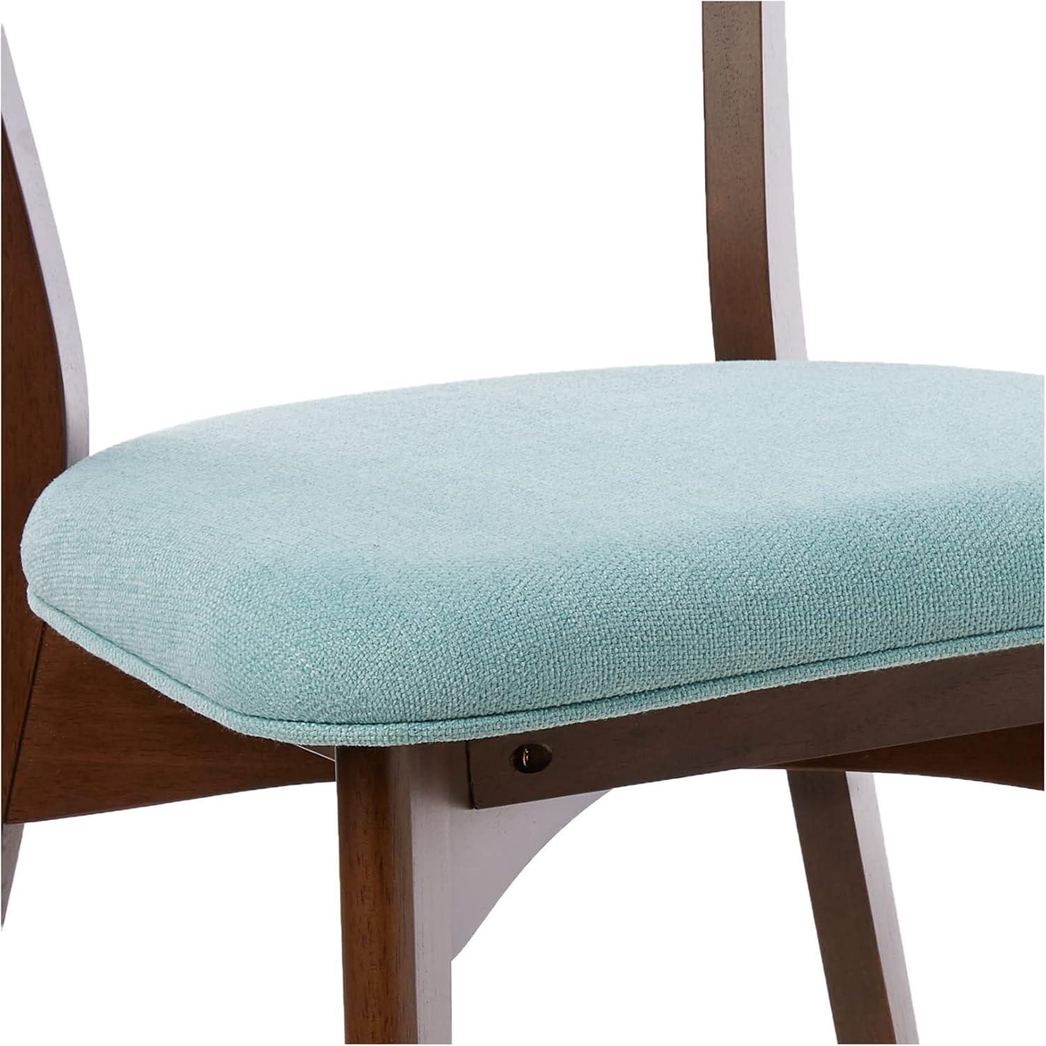 image:imageChazz Upholstered Dining Chairs Light BeigeMatte Black Set of 2Abriell mint Natural Walnut