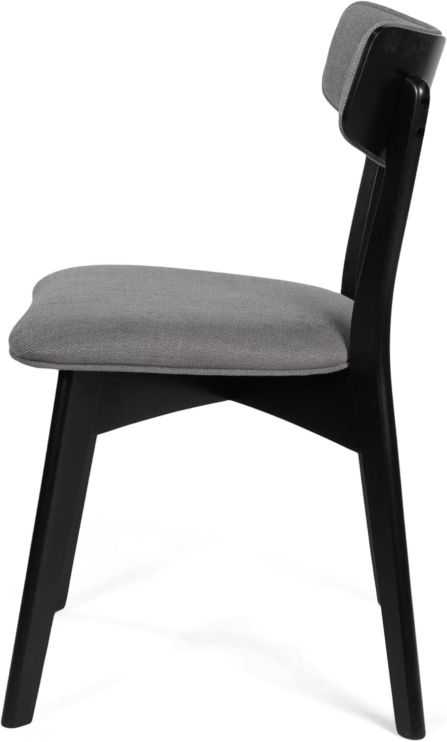 image:imageChazz Upholstered Dining Chairs Light BeigeMatte Black Set of 2Chaz dark GrayMatte Black