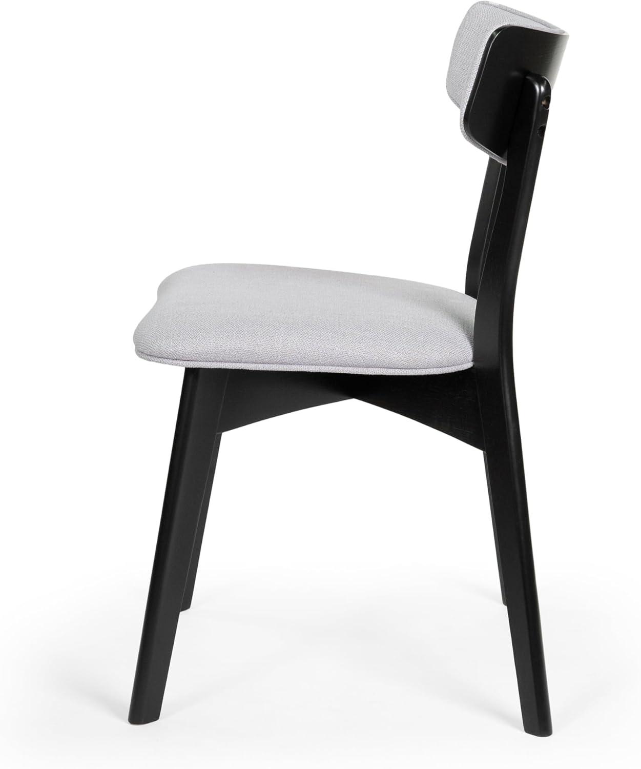 image:imageChazz Upholstered Dining Chairs Light BeigeMatte Black Set of 2Chaz light GrayMatte Black