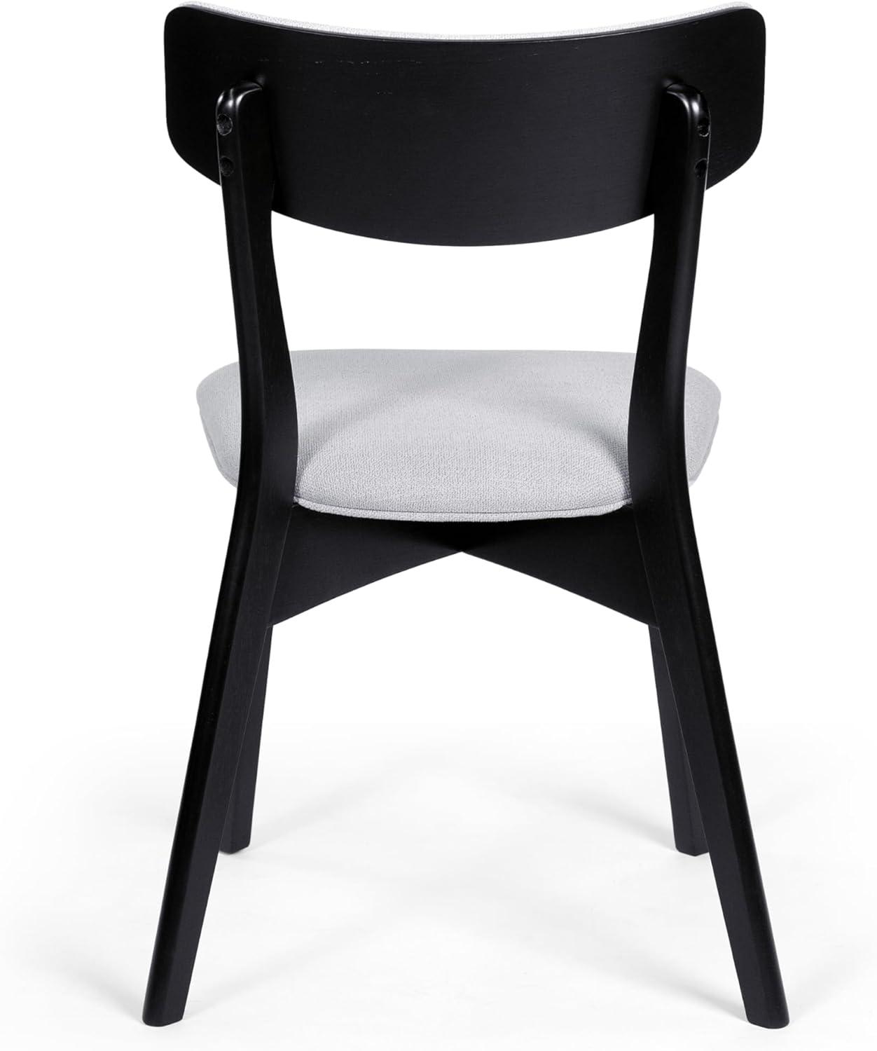 image:imageChazz Upholstered Dining Chairs Light BeigeMatte Black Set of 2Chaz light GrayMatte Black